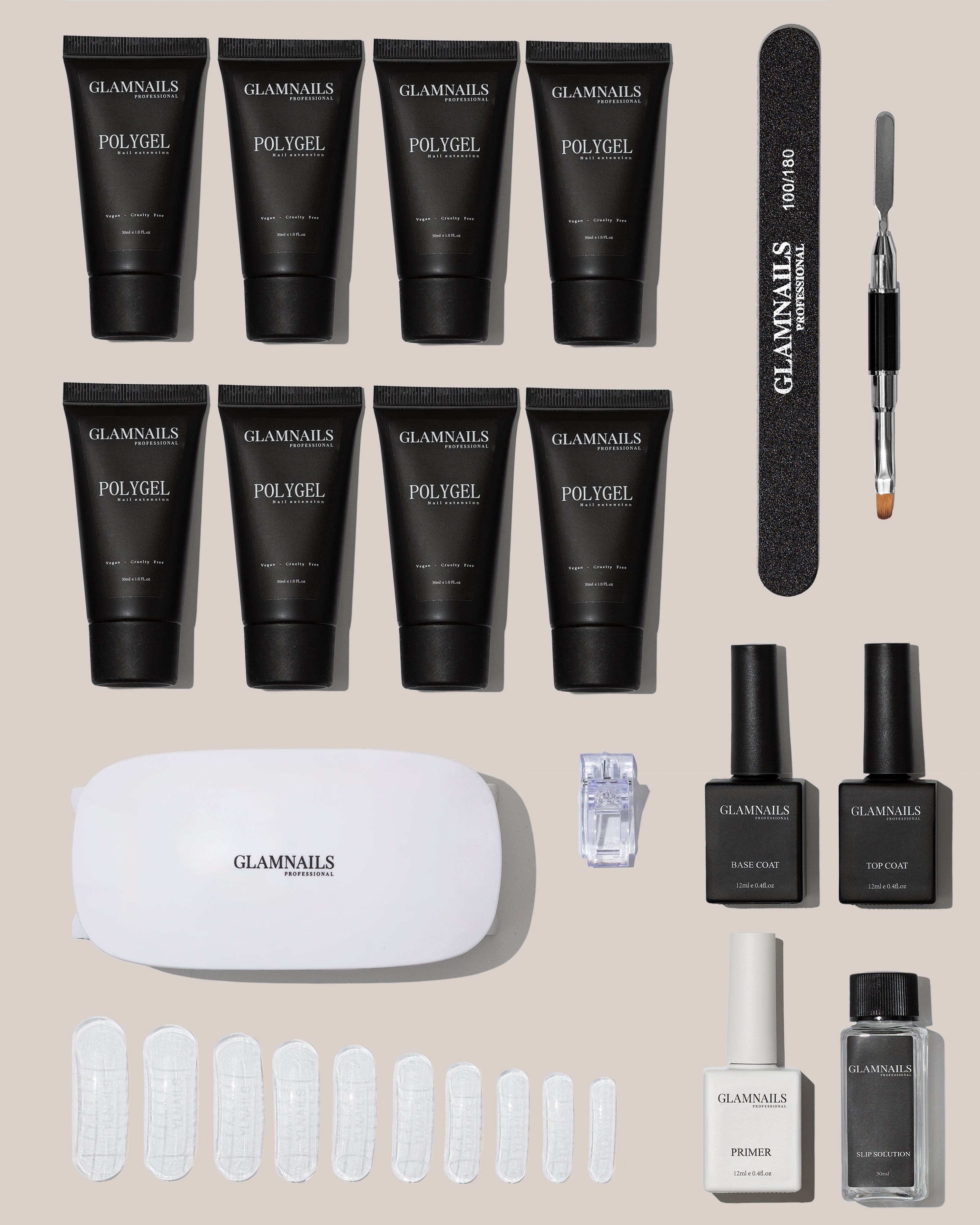 Glamnailsprofessional Gezondheid & beauty > Nagelverzorging > Nagelgel Black Friday | Polygel Starterset | 4+4 Gratis Kleuren