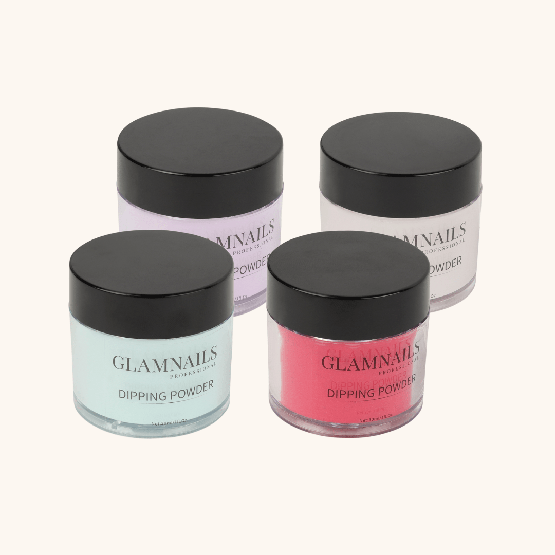 Mix je eigen Dipping Powders - 4 kleuren set - Glamnailsprofessional